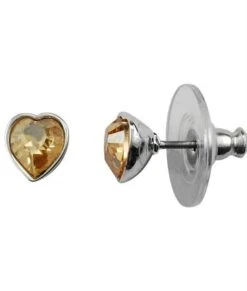 Boucles D’oreilles Coeur Cristal