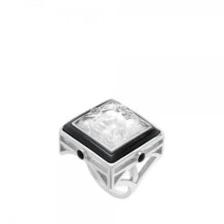 Lalique Bague Aréthuse Argent 925 et Cristal Incolore