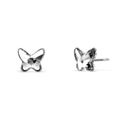 Boucles D’oreilles Papillon Blanc Cristaux Swarovski®