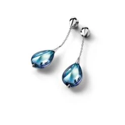 Baccarat Fleurs De Psydélic Crystal Earrings in Sterling Silver