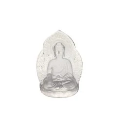 Bouddha En Cristal Poli – Clair