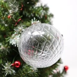 Boule De Noël Cristal Taille Diamant