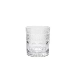 Cristal de Paris Mireille Crystal Tumbler - Hand-Cut Diamond Pattern