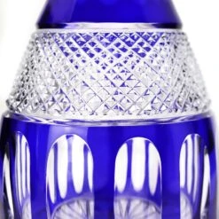 Cristal de Paris Mireille Blue Crystal Wine Decanter