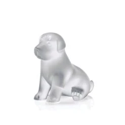 Sculpture Chiot Assis Sugar Lalique