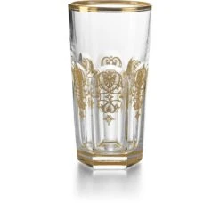 Baccarat Harcourt Empire Crystal Tumbler with Gold Trim