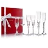 Baccarat Bubble Box: Set of 6 Iconic Crystal Champagne Flutes