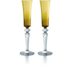 Baccarat Mille Nuits Flutissimo Champagne Flute Set of 2