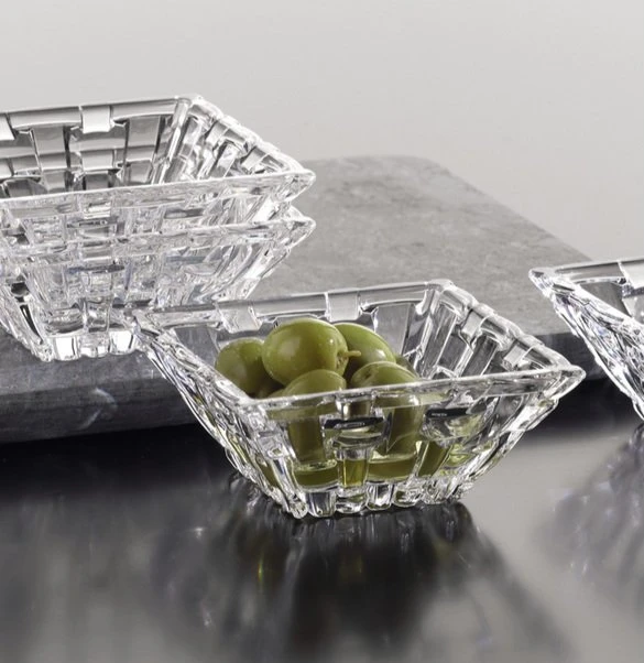 Set 4 Coupelles Carrées Cristal Bossa Nova 1 Set 4 Coupelles Carrées Cristal Bossa Nova