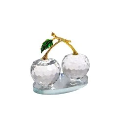 Duo Sculpture Cerises Cristal
