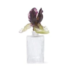 Daum Flacon à Parfum Carré Iris en Pâte de Cristal