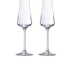 Baccarat Château Crystal Champagne Flutes, Set of 2