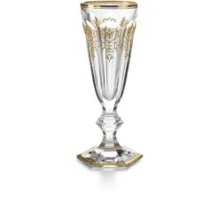 Baccarat Harcourt Empire Champagne Flute in Fine Crystal & Gold
