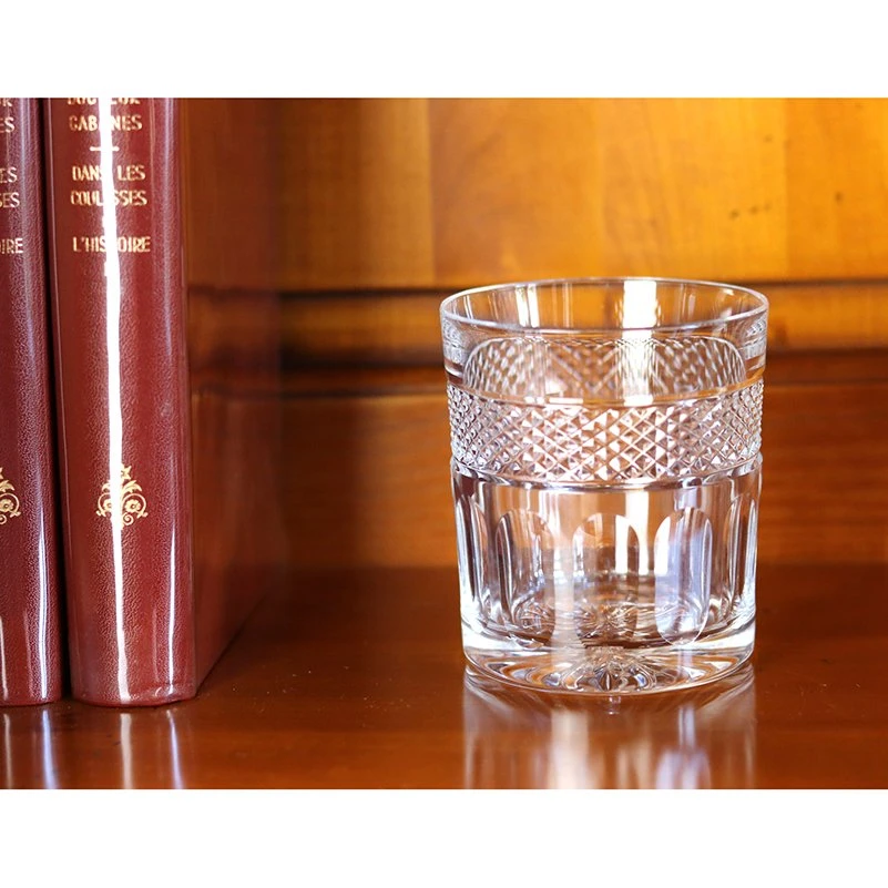Cristal de Paris Mireille Crystal Tumbler - Hand-Cut Diamond Pattern 2 Cristal de Paris Mireille Crystal Tumbler - Hand-Cut Diamond Pattern – Image 2