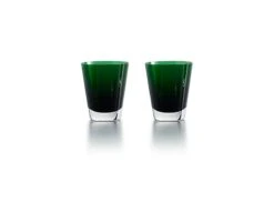 Baccarat Mosaïque – Set de 2 Gobelets en Cristal Vert