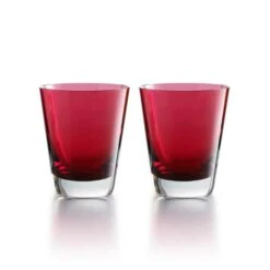 Baccarat Mosaïque Gobelet Rouge - Set of 2 Crystal Glasses