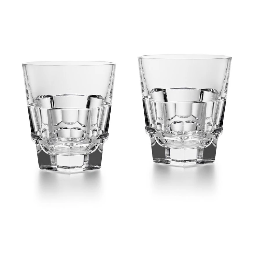 Baccarat Abysse Harcourt Gobelets - Set of 2 Crystal Glasses 1 Baccarat Abysse Harcourt Gobelets - Set of 2 Crystal Glasses