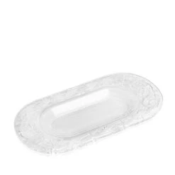 Lalique Hirondelles Large Clear Crystal Platter
