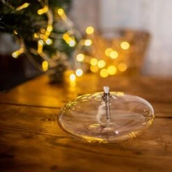 Lampe Huile Galet Verre Gm