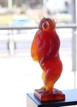 Grizzli Ours Ambre Daum -OBJETS DÉCORATIFS CRISTAL Ours cristal Daum 1