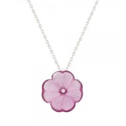 Pendentif Fleur Fuchsia Lalique