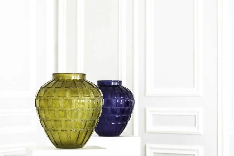 Vase Rythmes Bleu Gm Daum 1 Vase Rythmes Bleu Gm Daum