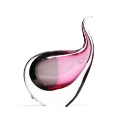 Sculpture Elephant Cristal Rose Gris