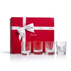 Baccarat Coffret Gobelets 4 Éléments - Collection de Prestige en Cristal