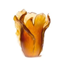 Vase Tulipe Ambre Daum