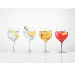 Spiegelau Gin Tonic Cocktail Glasses - Set of 4 Crystalline Balloon Glasses