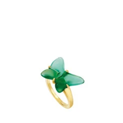 Bague Papillon Lalique -OBJETS DÉCORATIFS CRISTAL bague papillon lalique vert