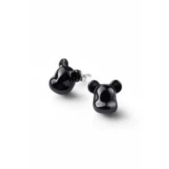 Be@rbrick Boucles D’oreilles Puce Argent Baccarat