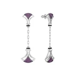 Lalique Larcade Crystal Drop Earrings