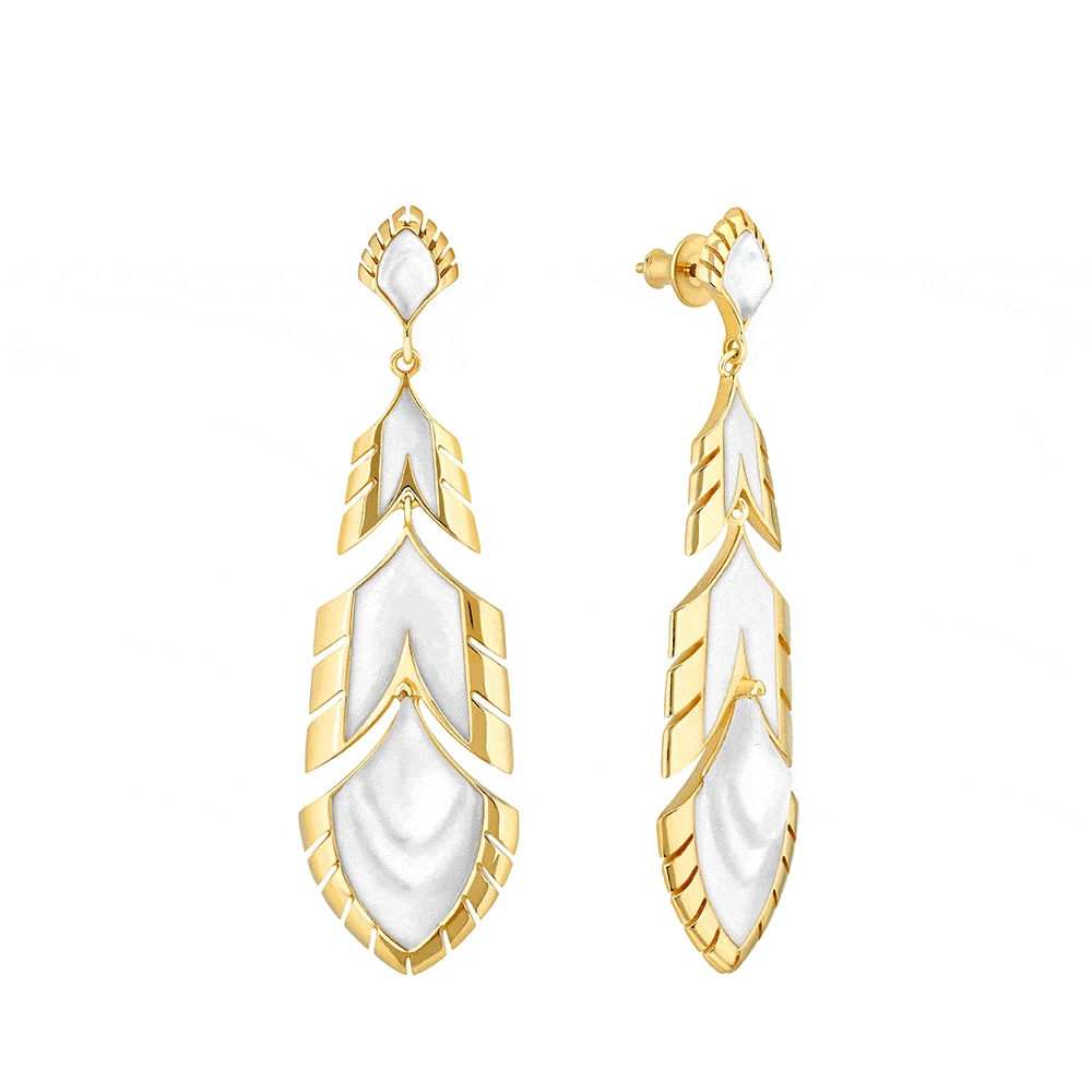 Boucles D’oreilles Paon Lalique 2 Boucles D’oreilles Paon Lalique – Image 2