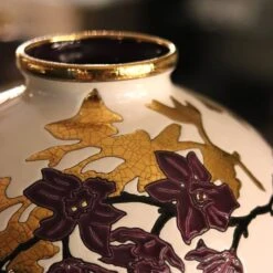 Boule Coloniale à L’ombre Des Fleurs Émaux De Longwy 6 Boule Coloniale à L’ombre Des Fleurs Émaux De Longwy -OBJETS DÉCORATIFS CRISTAL boule coloniale emaux de longwy