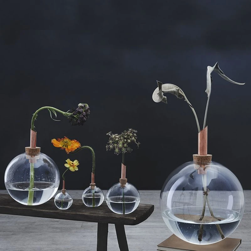 Vase Verre Vert Scandinavia 1 Vase Verre Vert Scandinavia