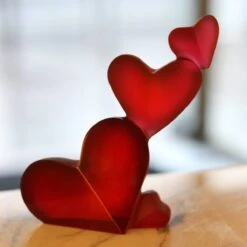 Sculpture Cœur Passion Daum