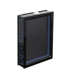 Lalique Fleurs De Cerisier Crystal & Lacquered Wood Photo Frame