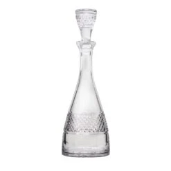Cristal de Paris Épinal Crystal Carafe with Diamond-Cut Base