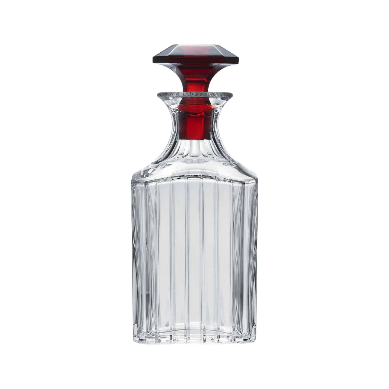 Baccarat Harmonie Crystal Carafe with Red Stopper 2 Baccarat Harmonie Crystal Carafe with Red Stopper – Image 2