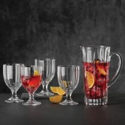 Nachtmann Aspen Crystal Pitcher - Elegant Glass Jug for Cocktails and Refreshments