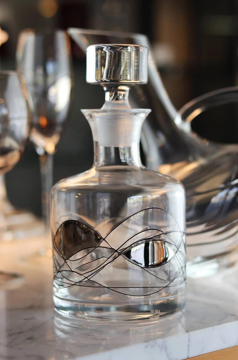 Carafe à Whisky Galleria Platinium en Cristal de Paris 2 Carafe à Whisky Galleria Platinium en Cristal de Paris – Image 2