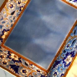 Cendrier et Vide-poches Héritage Bleu par Émaux de Longwy -OBJETS DÉCORATIFS CRISTAL cendrier longwy