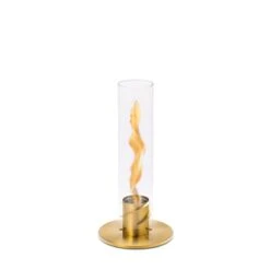 Photophore Feu De Table Spin 1200 Intérieur Et Extérieur -OBJETS DÉCORATIFS CRISTAL cheminee de tabe hofats or