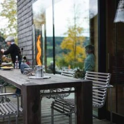 Photophore Feu De Table Spin 1200 Intérieur Et Extérieur -OBJETS DÉCORATIFS CRISTAL chemionee photophore hofats