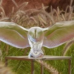 Sculpture Chouette Effraie Lalique -OBJETS DÉCORATIFS CRISTAL chouette incolore lalique