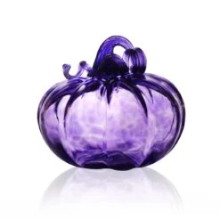 Citrouille Décorative en Cristal de Lorraine - Violet