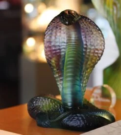 Naja Cobra Daum -OBJETS DÉCORATIFS CRISTAL cobra cristal daum france