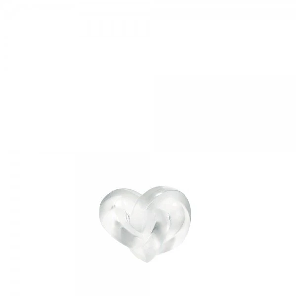 Lalique Coeurs Entrelacés Sculpture - Clear Crystal Intertwined Hearts 1 Lalique Coeurs Entrelacés Sculpture - Clear Crystal Intertwined Hearts