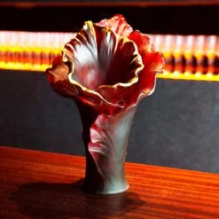 Vase Grand Modèle Arum Or Daum 50 Ex